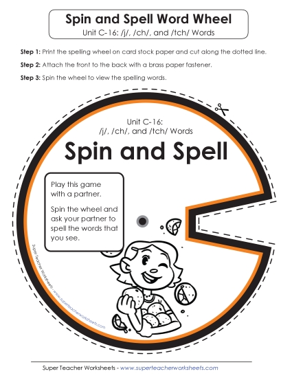 Flashcards and Word Wheel - Spin and Spell (C-16) 