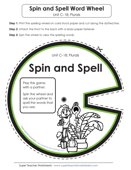 Flashcards and Word Wheel - Spin and Spell (C-18) Flashcards and Word Wheel - Spin and Spell (C-18)