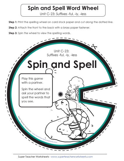 Flashcards and Word Wheel - Spin-and-Spell (C-23)