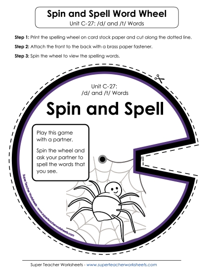 Flashcards and Word Wheel - Spin-and-Spell (C-27) Flashcards and Word Wheel - Spin-and-Spell (C-27)