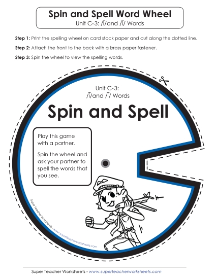 Flashcards and Word Wheel - Spin and Spell (C-3) 