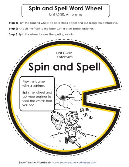 Flashcards and Word Wheel - Spin-and-Spell (C-30)