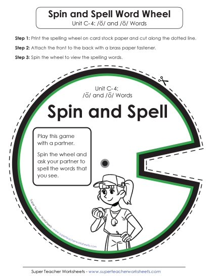 Flashcards and Word Wheel - Spin and Spell (C-4)
