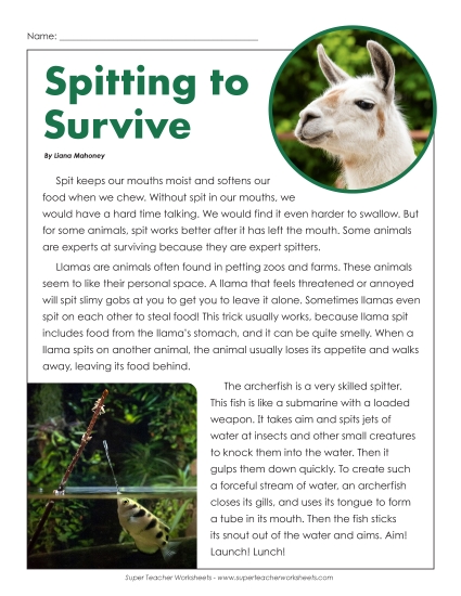 Nonfiction Articles - Spitting to Survive Nonfiction Articles - Spitting to Survive