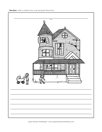 Story Pictures - Spooky House Kids Story Pictures - Spooky House Kids