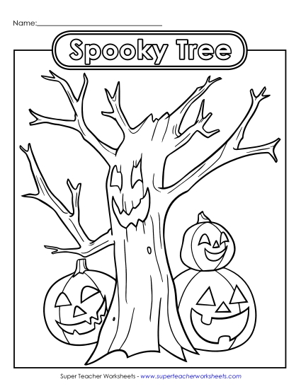 Basic Pictures (For Younger Kids) - Spooky Tree Basic Pictures (For Younger Kids) - Spooky Tree