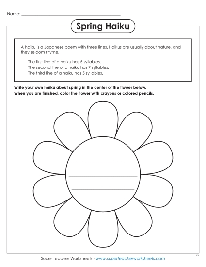Haiku - Springtime Haiku Project
