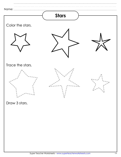 Individual Shapes - Stars