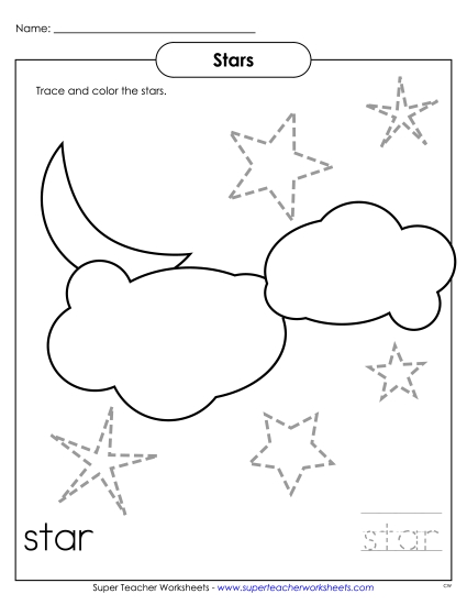 Individual Shapes - Stars - Night Sky Individual Shapes - Stars - Night Sky