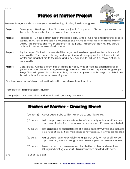 States of Matter Project