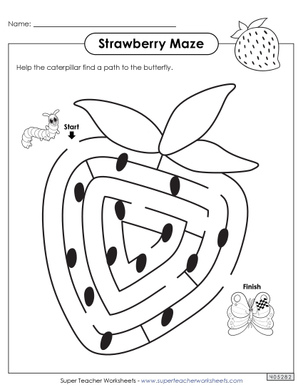 Easy - Strawberry Maze Easy - Strawberry Maze