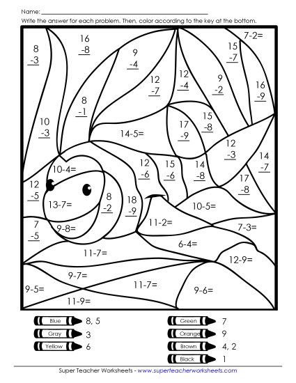 Subtraction - Subtraction: Clownfish