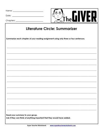 Literature Circles - Summarizer