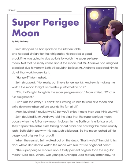 Fiction Stories - Super Perigee Moon