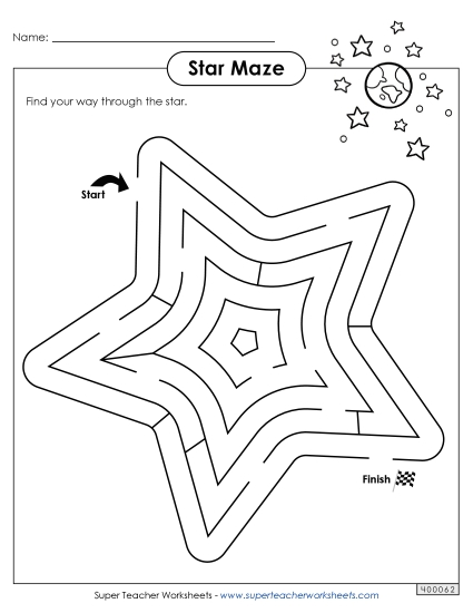 Easy - Super Star Maze Easy - Super Star Maze