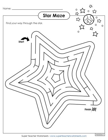 Medium - Super Star Maze Medium - Super Star Maze