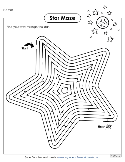 Hard - Super Star Maze Hard - Super Star Maze