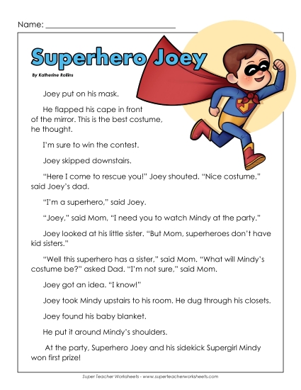 Fiction - Superhero Joey Fiction - Superhero Joey