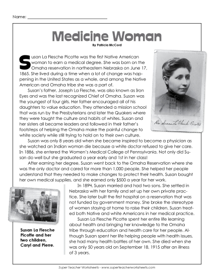 Susan La Flesche Picotte Susan La Flesche Picotte