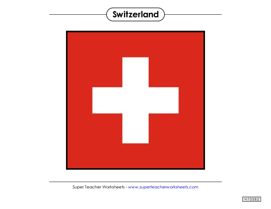 Flag - Switzerland Flag (Full Color) Flag - Switzerland Flag (Full Color)