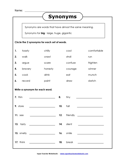 Synonyms - Synonyms 1