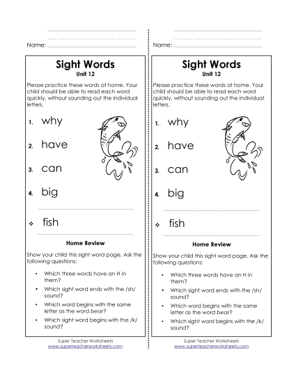 Word List - Take-Home List (Unit 12) Word List - Take-Home List (Unit 12)