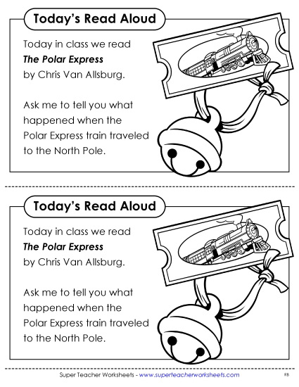 Parent Note - Take-Home Note: Polar Express