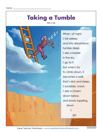 Poems - Taking a Tumble Poems - Taking a Tumble
