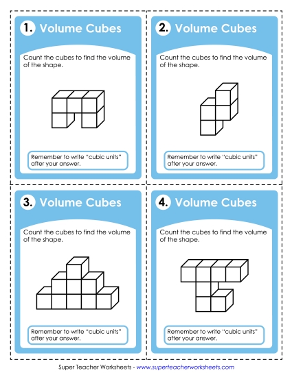 Volume Cubes Basic - Task Cards: Basic Volume Cubes Volume Cubes Basic - Task Cards: Basic Volume Cubes