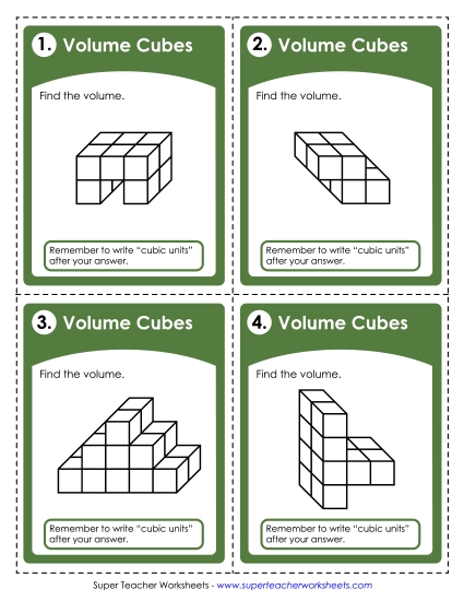 Volume Cubes Intermediate - Task Cards: Counting Cubes (Intermediate) Volume Cubes Intermediate - Task Cards: Counting Cubes (Intermediate)