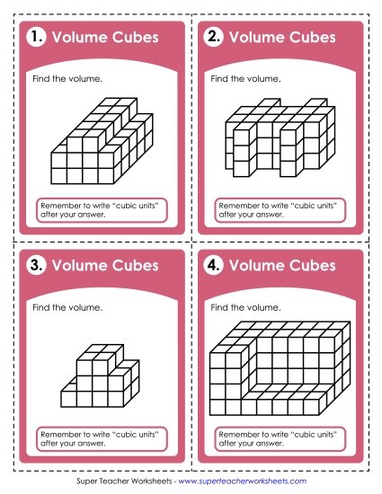 Volume Cubes Advanced - Task Cards: Volume Cubes (Advanced) Volume Cubes Advanced - Task Cards: Volume Cubes (Advanced)