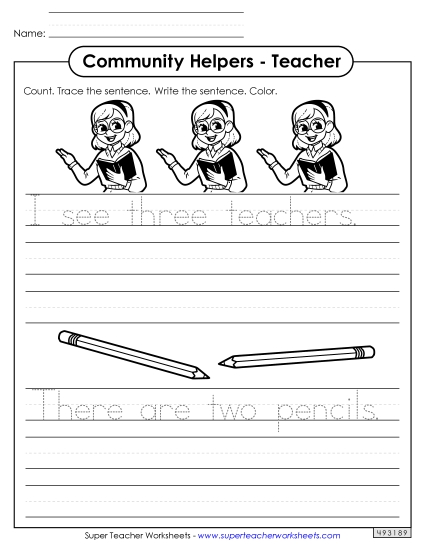 Trace & Write - Teacher (Trace & Write) Trace & Write - Teacher (Trace & Write)