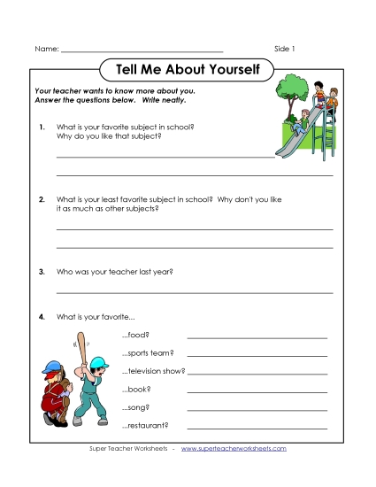 Surveys - Tell Me About Yourself