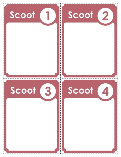 Templates - Template: Scoot! Cards (Pink)
