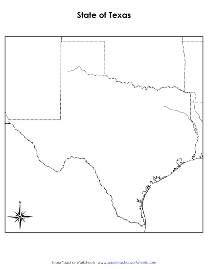 Maps - Texas Map (Blank) Maps - Texas Map (Blank)
