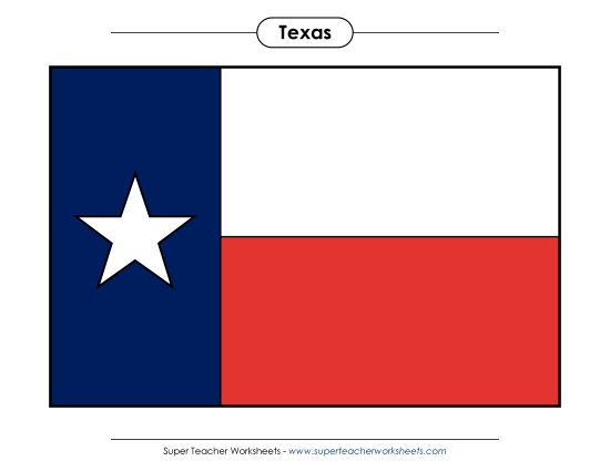 Flags & Seals - Texas State Flag (Full-Color Version) Flags & Seals - Texas State Flag (Full-Color Version)