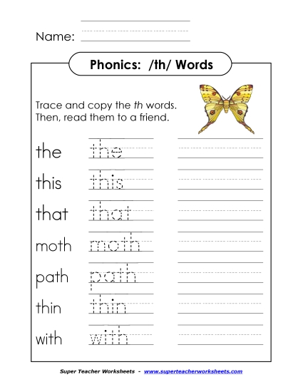 TH Say, Trace and Write