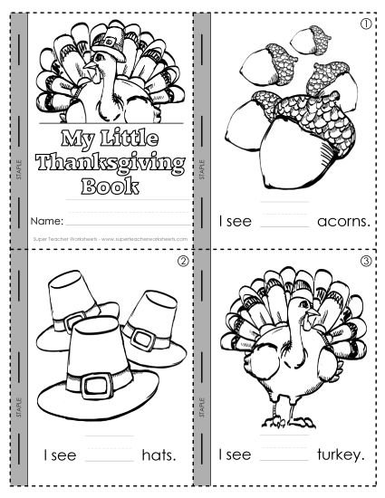 Holidays - Thanksgiving: My Little Thanksgiving Book (Counting)