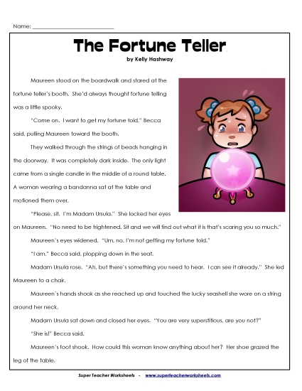 Fiction Stories - The Fortune Teller (Fiction)