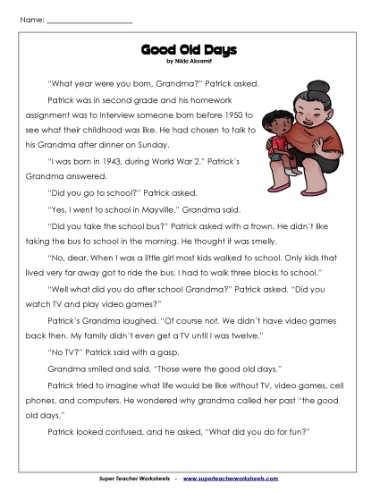 Fiction Stories - The Good Old Days Fiction Stories - The Good Old Days