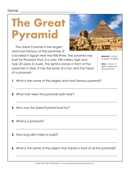 Landmarks & Places - The Great Pyramid Landmarks & Places - The Great Pyramid