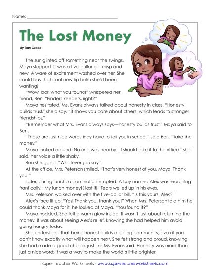 The Lost Money (Honesty)
