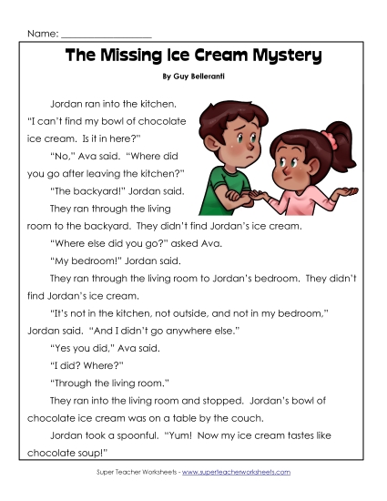 The Missing Ice Cream Mystery
