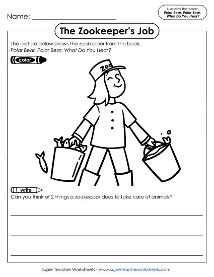 Writing Activities - The Zookeeper's Job Writing Activities - The Zookeeper's Job