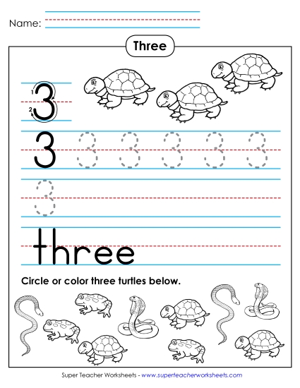 Number Three - Three: Trace, Print, Count