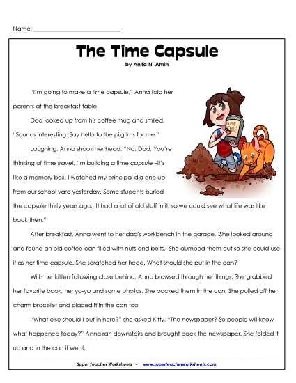 Fiction Stories - Time Capsule (Fiction) Fiction Stories - Time Capsule (Fiction)
