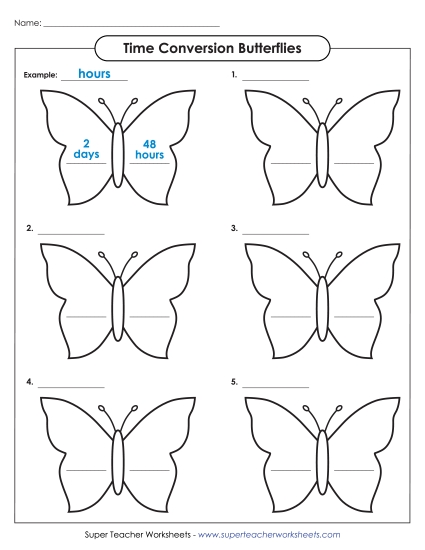 Time Conversion - Time Conversion Butterflies