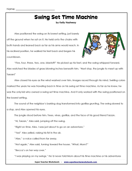 Fiction Stories - Time Machine Swing Set (Fiction) Fiction Stories - Time Machine Swing Set (Fiction)