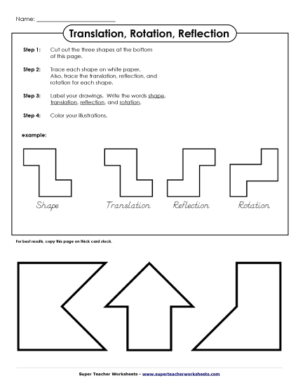 Translation, Rotation, Reflections (Mixed) - Trace and Draw - Rotation, Translation, Reflection Translation, Rotation, Reflections (Mixed) - Trace and Draw - Rotation, Translation, Reflection