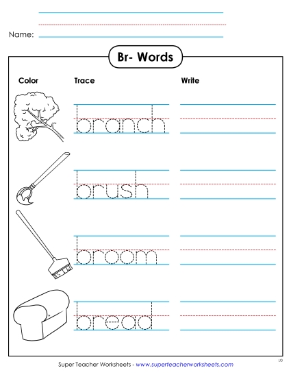 Worksheets - Trace and Write Worksheets - Trace and Write